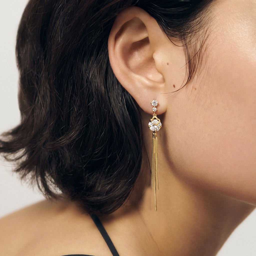 Vera Chain Drop Earrings