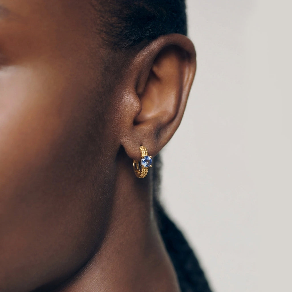 Pendientes Huggie Azure