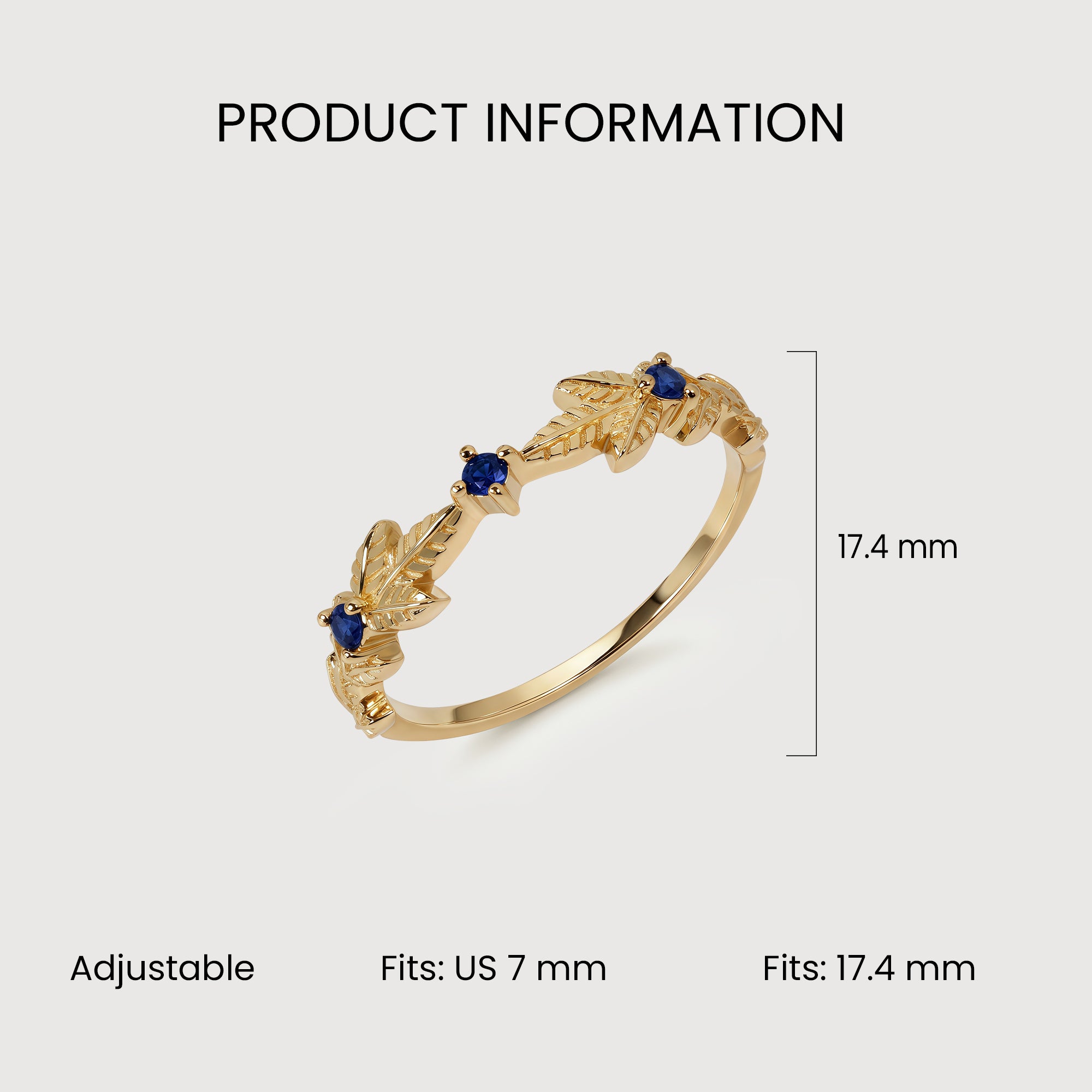 Anillo Laurel Azur
