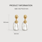 Baroque Pearl Drop Earrings
