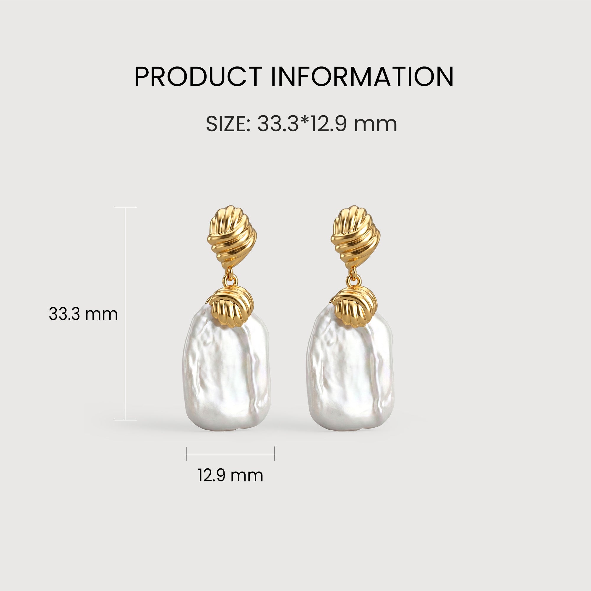 Baroque Pearl Drop Earrings