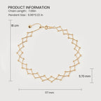 Pulsera de celosía de oro