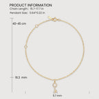 Collar de diamantes con dije de llave