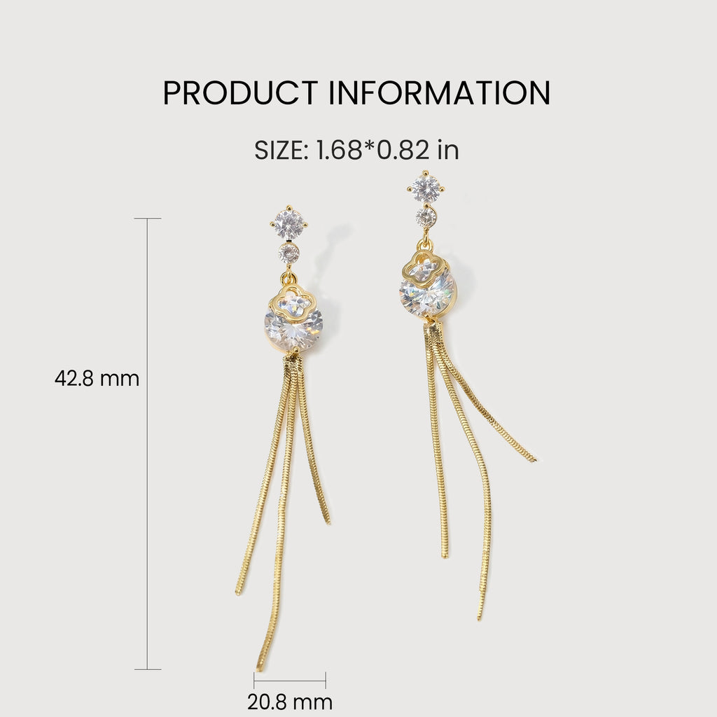 Vera Chain Drop Earrings