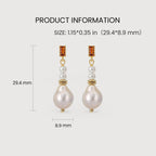 Roselle Pearl Earrings