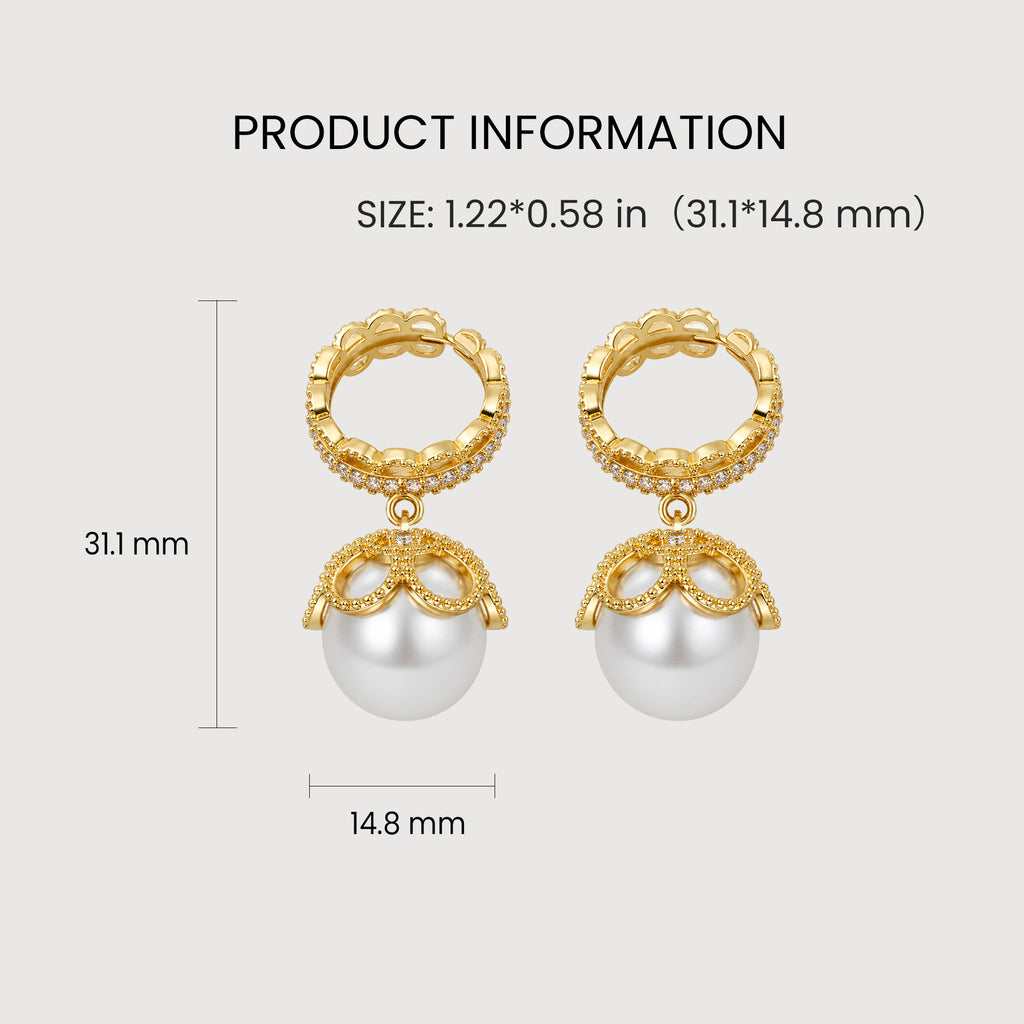 Maribel Pearl Earrings