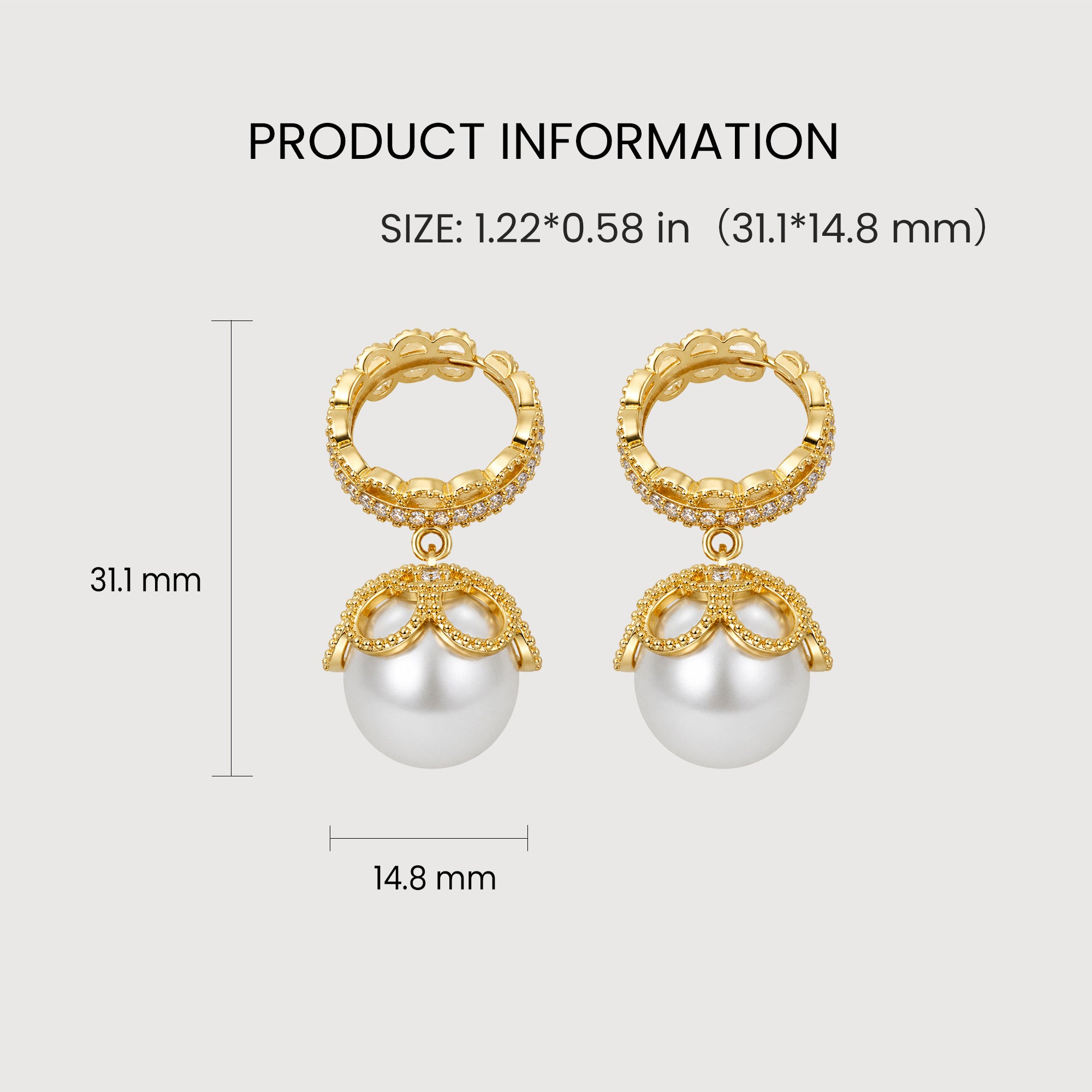Maribel Pearl Earrings