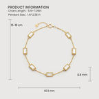Gold Shell Station Bracelet