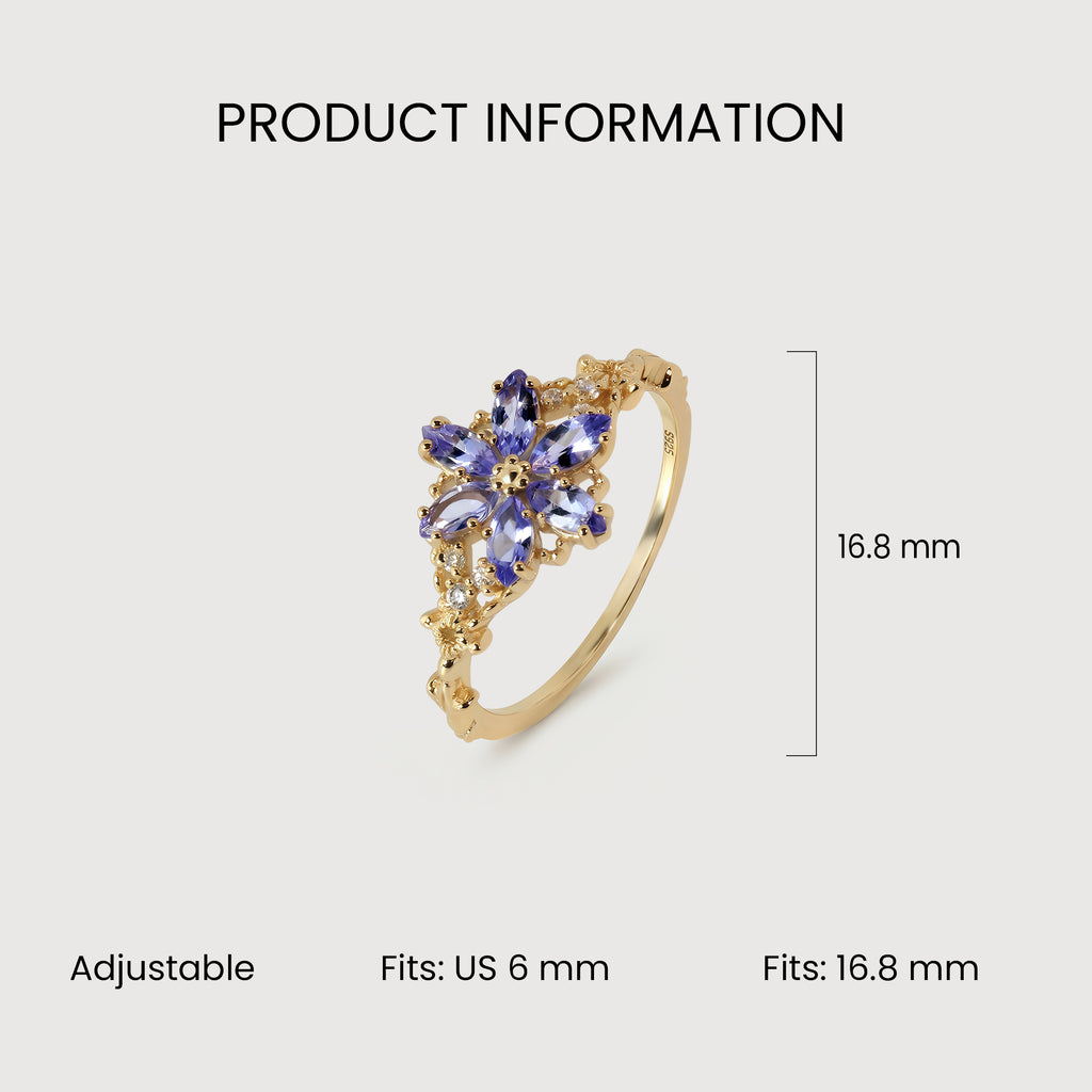 Violet Bloom Ring