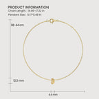 Collar de Circonia Triple Círculo Luxe
