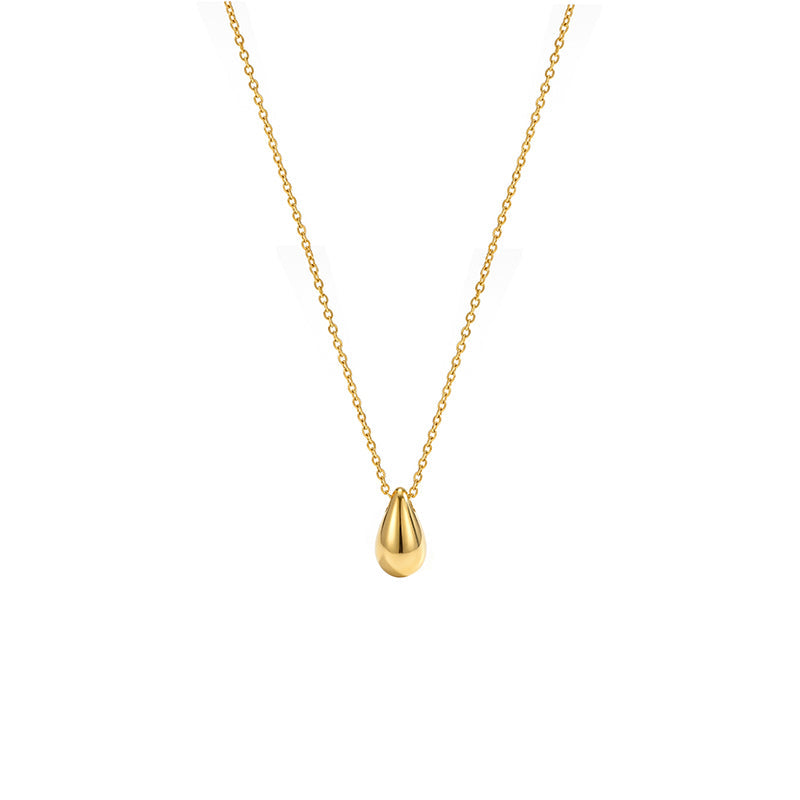 18K Gold Plated Delicate Teardrop Necklace - Minimalist Everyday Luxury