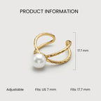 Luna Pearl Open Ring