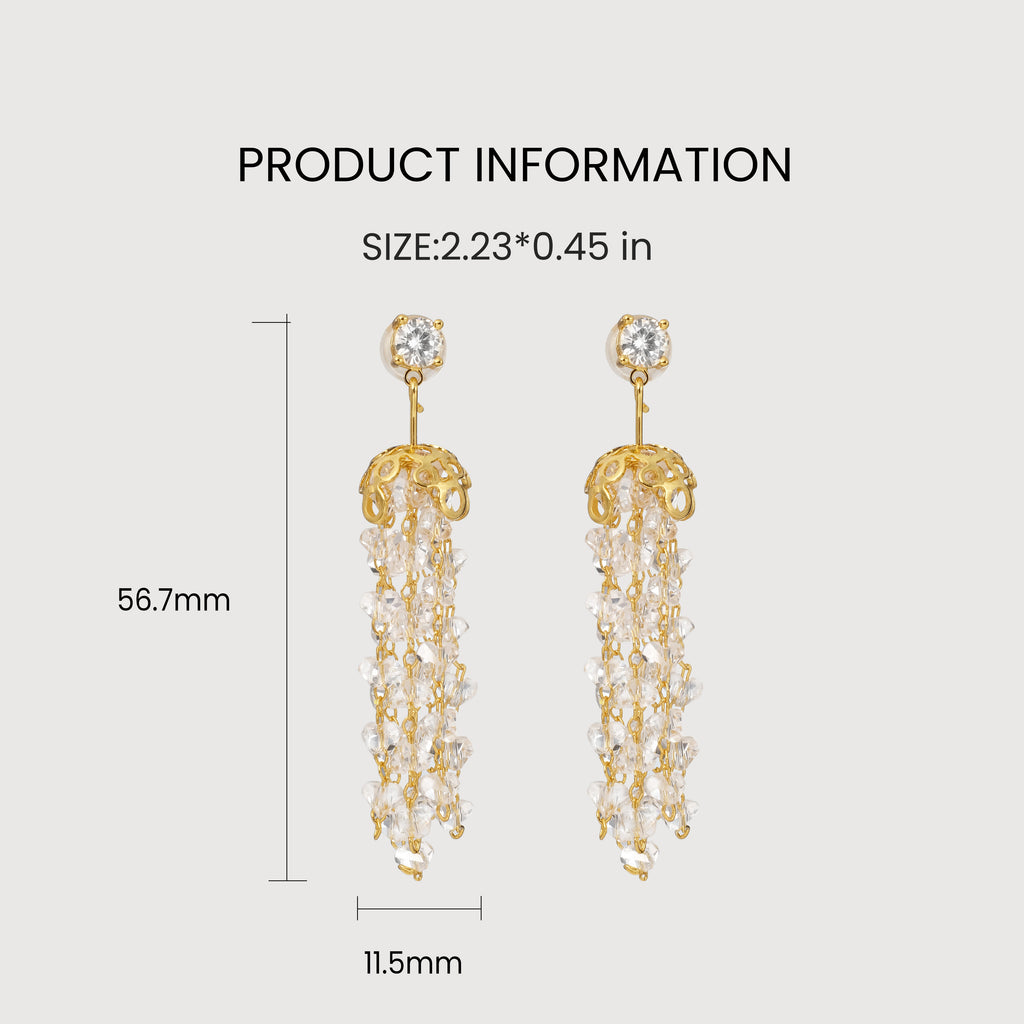 Élan Crystal Drop Earrings