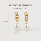 Calista Chain Pearl Drops