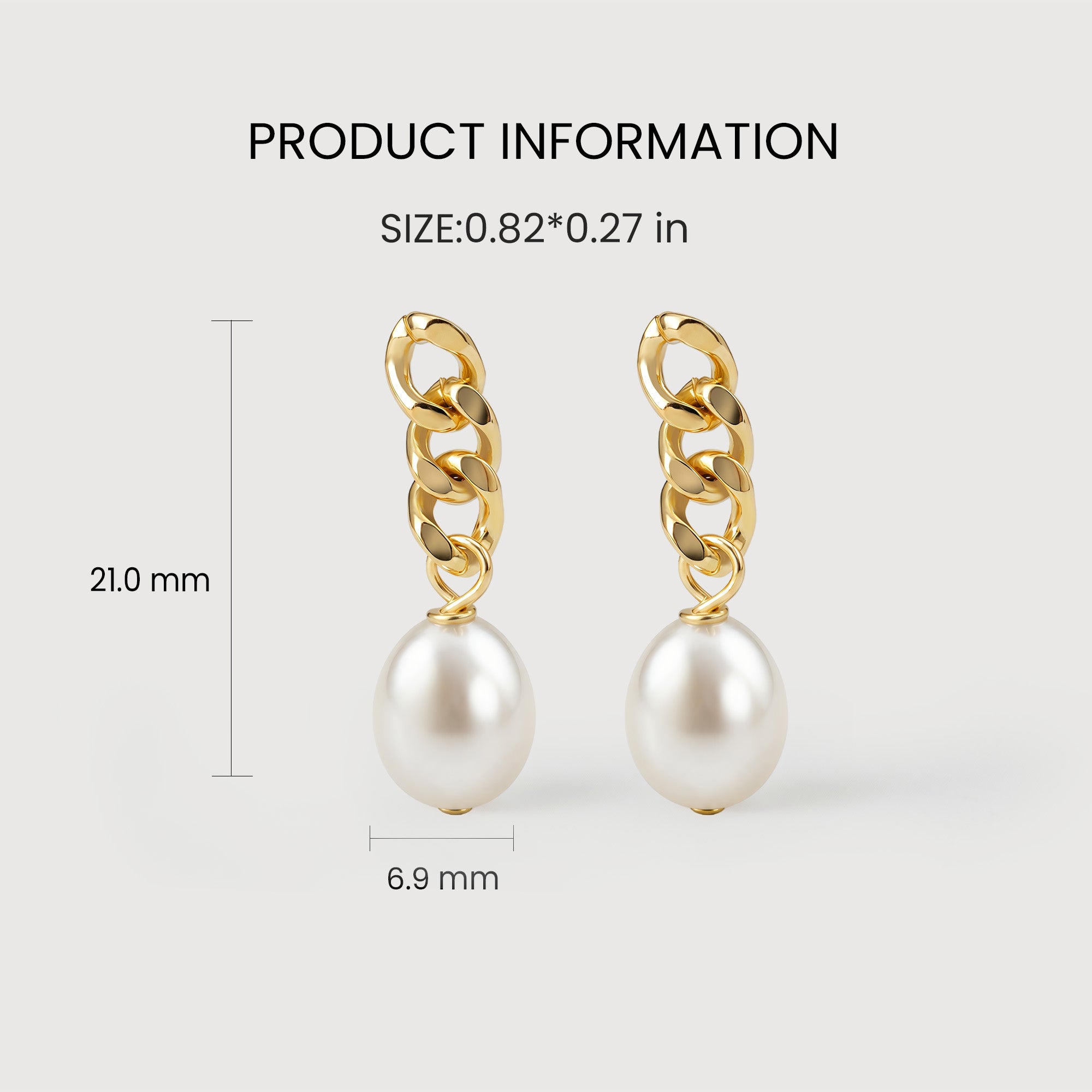 Calista Chain Pearl Drops