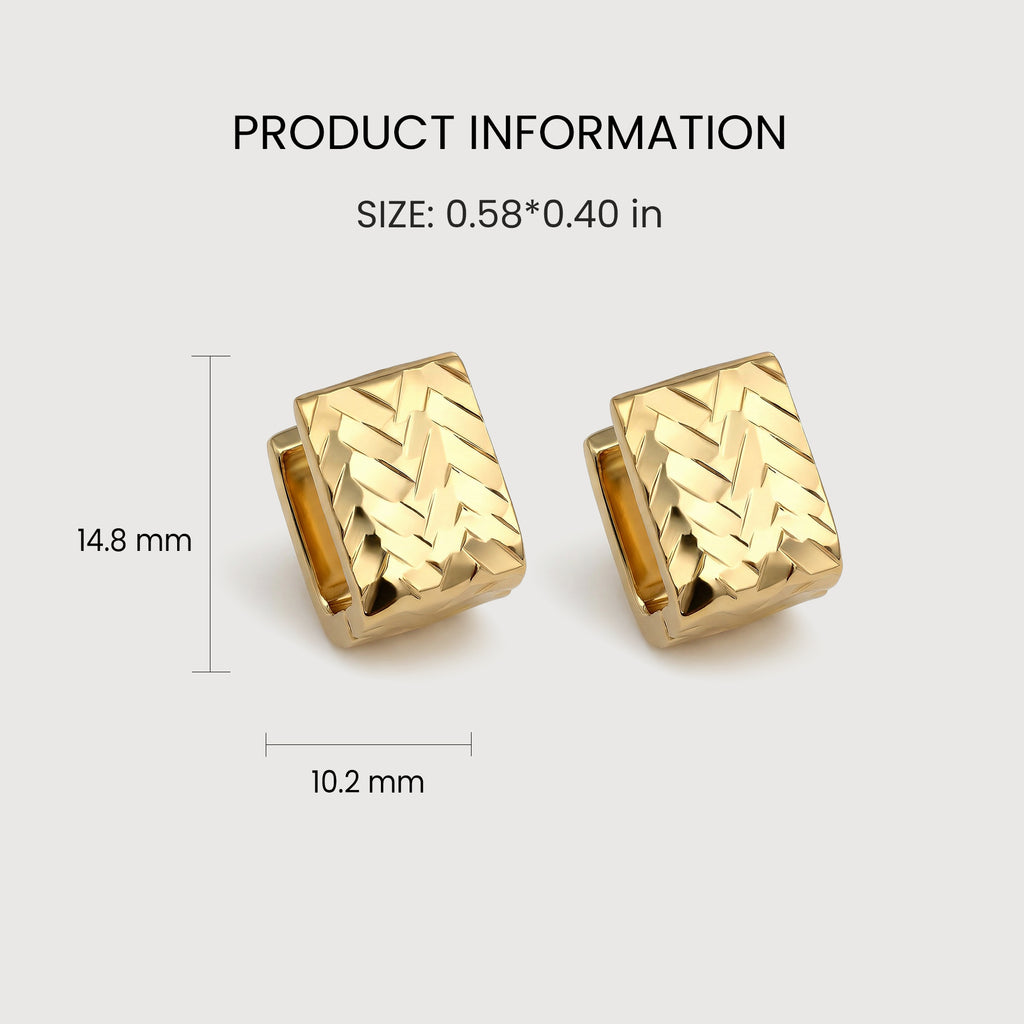 Pendientes de Aro Chevron