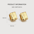 Pendientes de Aro Chevron