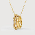 Collar de Circonia Triple Círculo Luxe