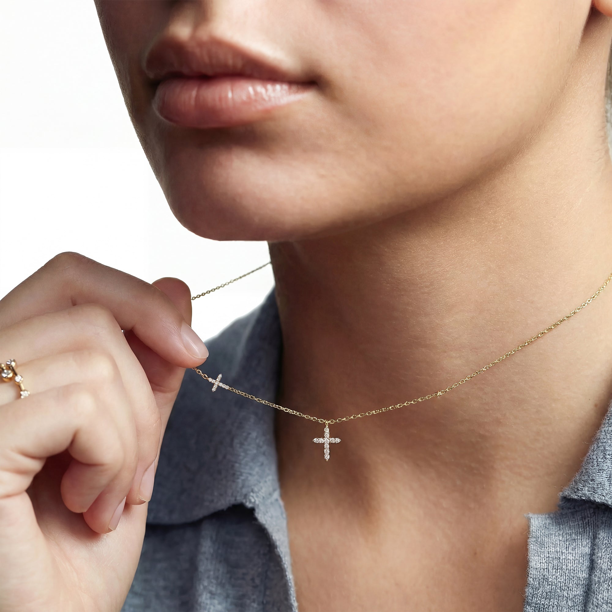 Vesper Cross Necklace
